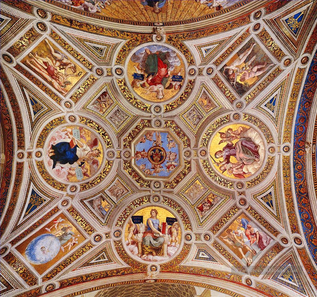 Stanza Della Segnatura détail14 Renaissance maître Raphael Peintures à l'huile
